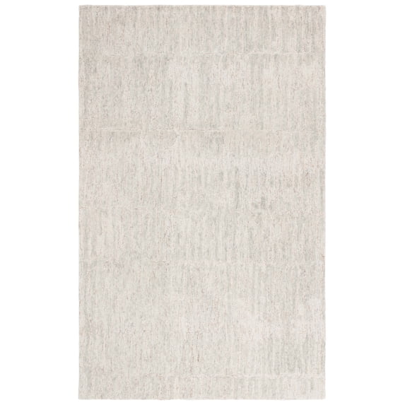 SAFAVIEH Ebony Jewell Distressed Wool Area Rug, Rust/Gray, 5' x 8'