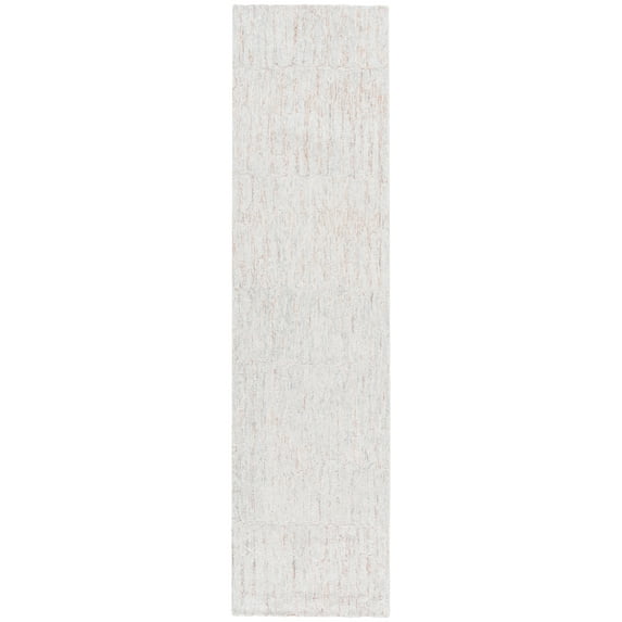 SAFAVIEH Ebony Jewell Distressed Wool Runner Rug, Rust/Gray, 2'3" x 9'