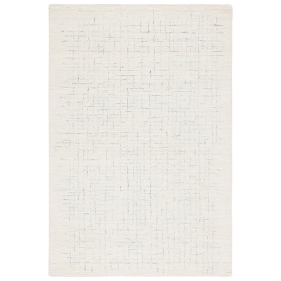 SAFAVIEH Ebony Kasandra Plaid Area Rug, Ivory/Navy, 8' x 10'