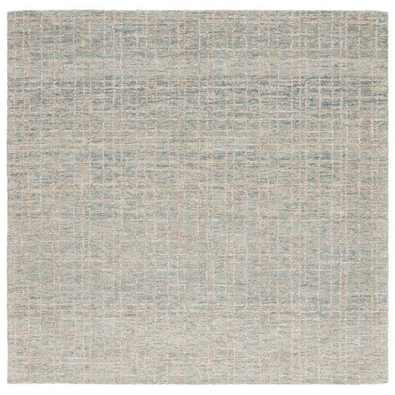 SAFAVIEH Ebony Kirsten Distressed Area Rug, Blue/Beige, 6' x 6' Square