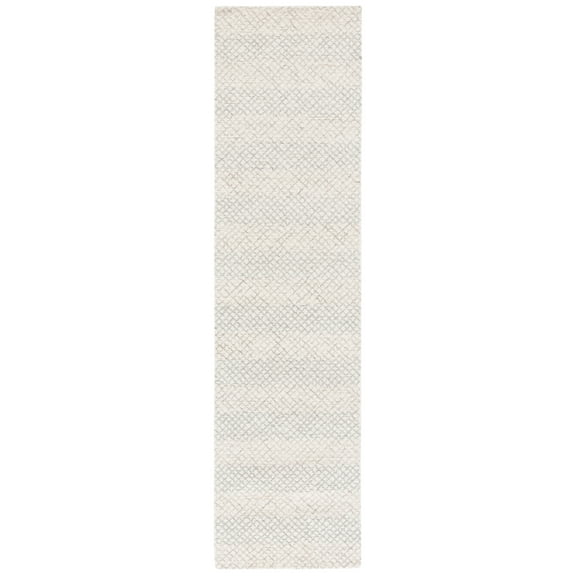 SAFAVIEH Ebony Krista Plaid Runner Rug, Ivory/Beige, 2'3" x 9'