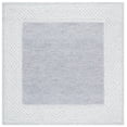 thumbnail image 1 of SAFAVIEH Ebony Ladonna Bordered Area Rug, Gray/Ivory, 6' x 6' Square, 1 of 10