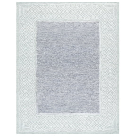 SAFAVIEH Ebony Ladonna Bordered Area Rug, Gray/Ivory, 8' x 10'