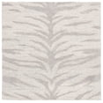 thumbnail image 1 of SAFAVIEH Ebony Liana Geometric Area Rug, Gray/Ivory, 6' x 6' Square, 1 of 8