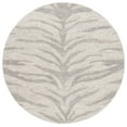 thumbnail image 1 of SAFAVIEH Ebony Liana Geometric Area Rug, Grey/Ivory, 6' x 6' Round, 1 of 10