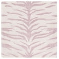 thumbnail image 1 of SAFAVIEH Ebony Liana Geometric Area Rug, Pink/Ivory, 6' x 6' Square, 1 of 8