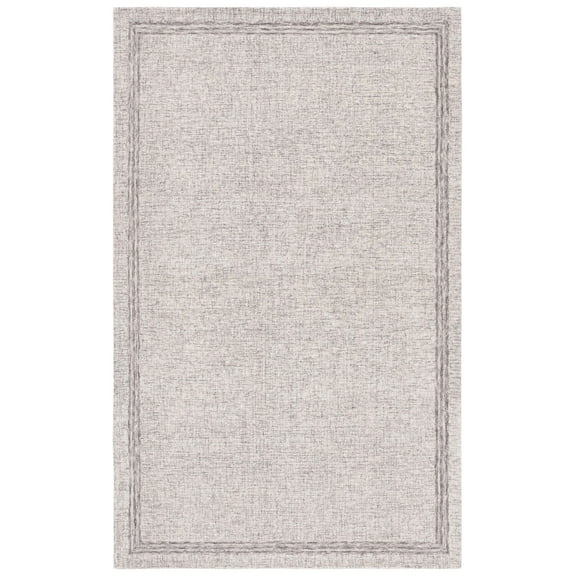 SAFAVIEH Ebony Luanne Bordered Area Rug, Grey, 4' x 6'