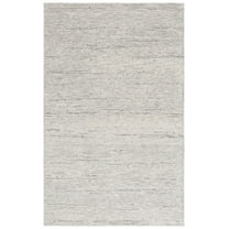 SAFAVIEH Ebony Madisyn Distressed Wool Area Rug, Ivory/Dark Gray, 3' x 5'