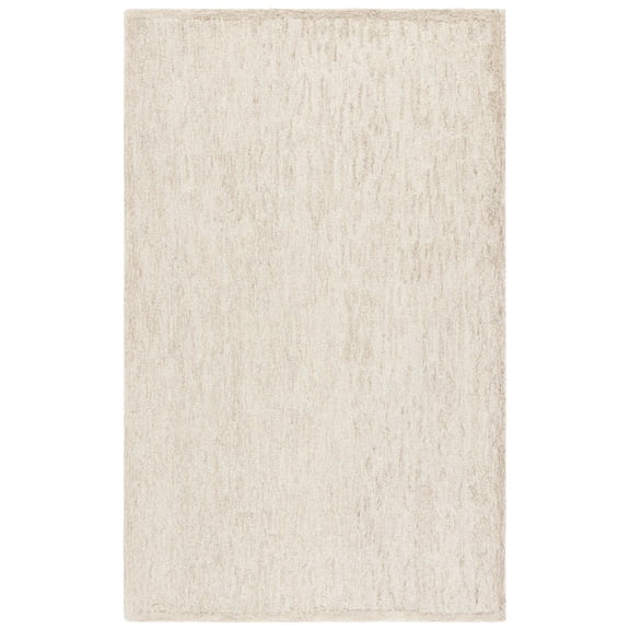 SAFAVIEH Ebony Magdalena Solid Area Rug, Beige/Ivory, 3' x 5'