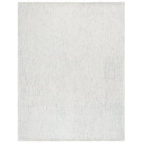 SAFAVIEH Ebony Magdalena Solid Area Rug, Blue/Ivory, 8' x 10'