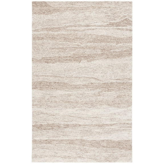 SAFAVIEH Ebony Makayla Distressed Area Rug, Brown/Ivory, 3' x 5'