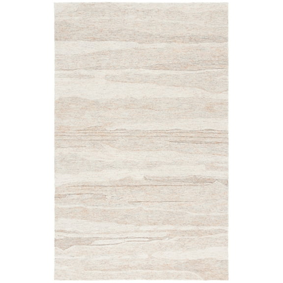 SAFAVIEH Ebony Makayla Distressed Area Rug, Gray/Rust, 3' x 5'