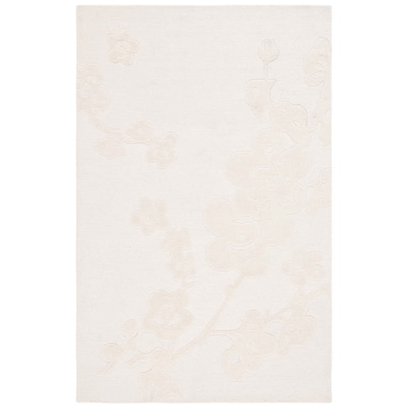 SAFAVIEH Ebony Malvina Floral Area Rug, Ivory, 6' x 9'