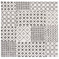 thumbnail image 1 of SAFAVIEH Ebony Mike Geometric Area Rug, Ivory/Grey, 6' x 6' Square, 1 of 11