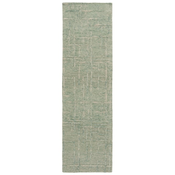 SAFAVIEH Ebony Nanette Diamond Runner Rug, Green, 2'3" x 8'