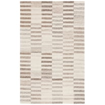 SAFAVIEH Ebony Nevaeh Geometric Striped Area Rug, Beige/Ivory, 8' x 10'