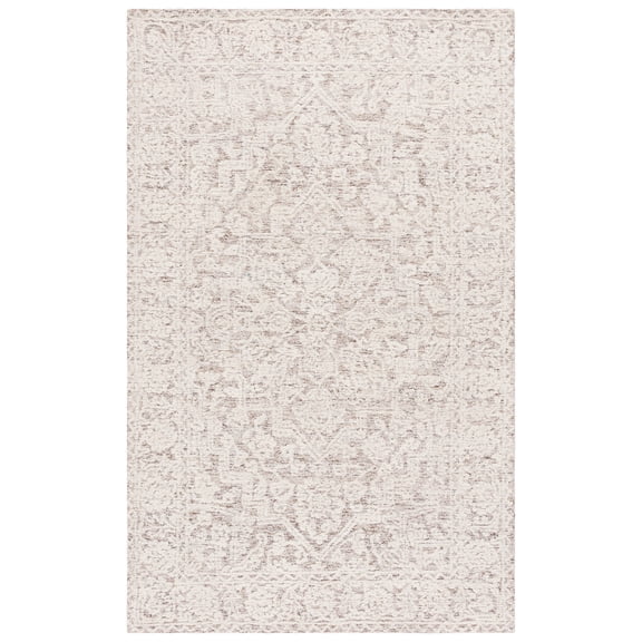 SAFAVIEH Ebony Niamh Oriental Area Rug, Ivory/Brown, 4' x 6'