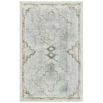 SAFAVIEH Ebony Orval Geometric Area Rug, Green/Ivory, 8' x 10'