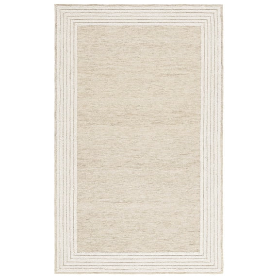 SAFAVIEH Ebony Regius Bordered Area Rug, Beige/Ivory, 5' x 8'