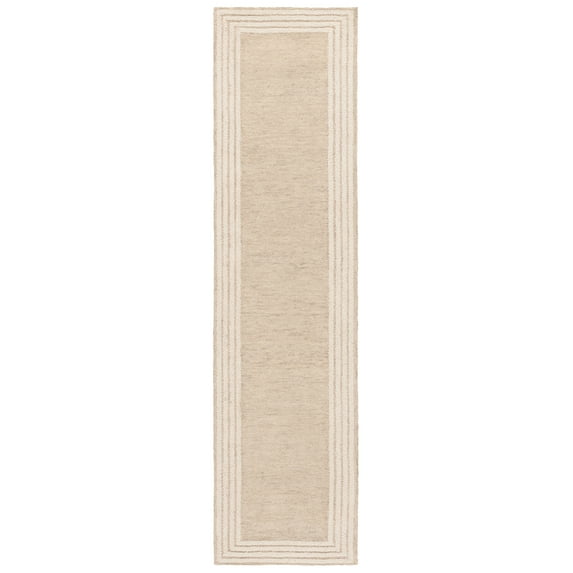 SAFAVIEH Ebony Regius Bordered Runner Rug, Beige/Ivory, 2'3" x 9'