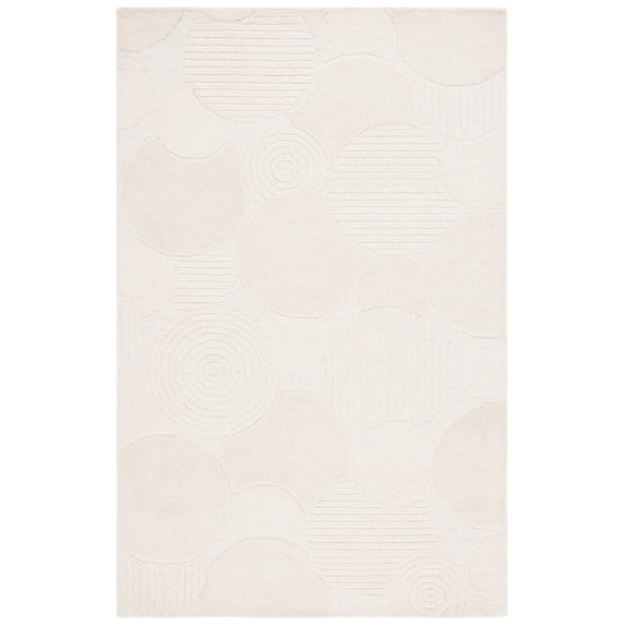 SAFAVIEH Ebony Riagan Geometric Area Rug, Ivory, 5' x 8'