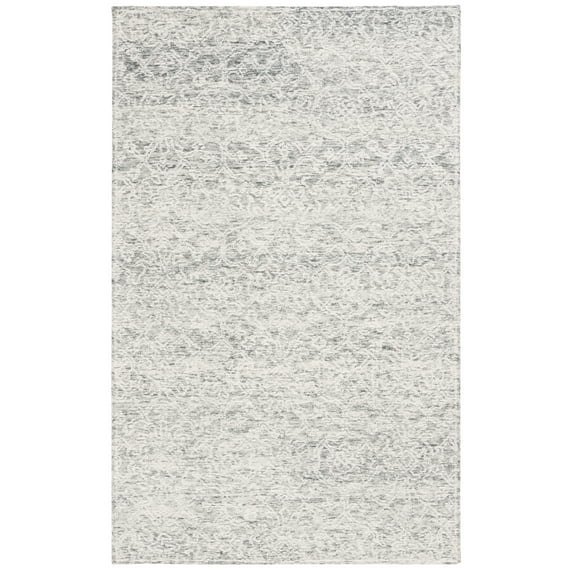 SAFAVIEH Ebony Ruby Floral Area Rug, Ivory/Gray, 6' x 9'
