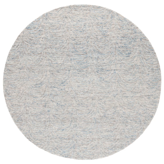 SAFAVIEH Ebony Salem Distressed Area Rug, Gray/Beige, 6' x 6' Round
