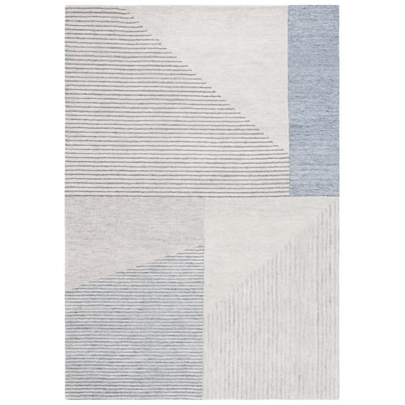 SAFAVIEH Ebony Sylvia Geometric Area Rug, Beige/Gray, 4' x 6'