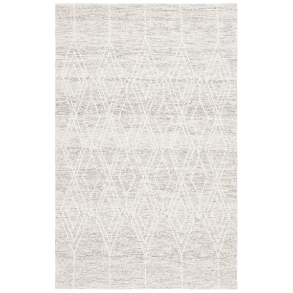 SAFAVIEH Ebony Tamsen Diamond Area Rug, Gray/Ivory, 6' x 9'