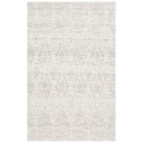 SAFAVIEH Ebony Tamsen Diamond Area Rug, Gray/Ivory, 8' x 10'