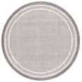 thumbnail image 1 of SAFAVIEH Ebony Thornton Bordered Area Rug, Gray/Ivory, 6' x 6' Round, 1 of 10