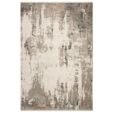 SAFAVIEH Eclipse Wenona Abstract Area Rug, Light Grey/Beige, 5'3" x 7'6"