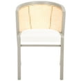 thumbnail image 1 of SAFAVIEH Edan Mid-Century Polyester Solid Dining Bistro Chair, Grey/White, 1 of 13