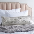 thumbnail image 1 of SAFAVIEH Edmee Abstract Pillow, 12" x 36", Light Grey/Silver, 1 of 5
