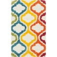 thumbnail image 1 of SAFAVIEH Eirann Geometric Quatrefoil Kids Shag Area Rug, Ivory/Multi, 3' x 5', 1 of 5