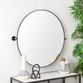 thumbnail image 1 of SAFAVIEH Eldia 36 in. Dia Round Solid Mirror, Black, 1 of 7