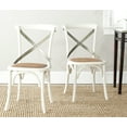 thumbnail image 1 of SAFAVIEH Eleanor X-Back Bistro Rustic Side Chair, Distressed Ivory, Set of 2, 1 of 8