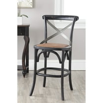 SAFAVIEH Eleanor X Back Counter Stool Black