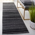 thumbnail image 1 of Safavieh Elements Albina Striped Polyester Runner Rug, Black/Gray, 2'3" x 9', 1 of 11