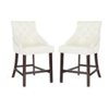 SAFAVIEH Eleni 26 in. H Tufted Wing Back Counter S