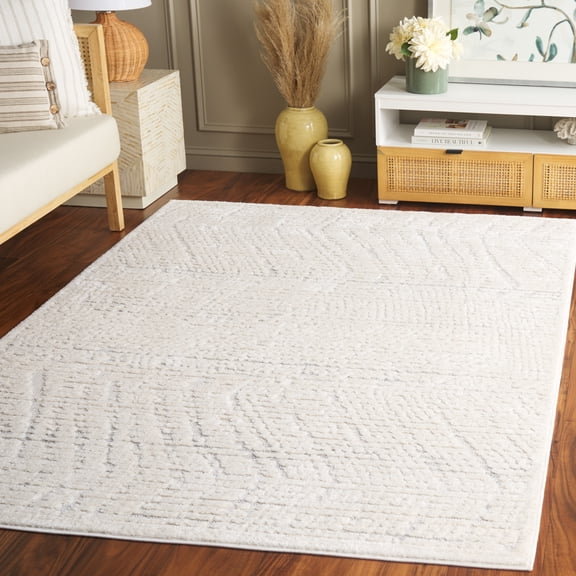 Safavieh Elmhurst Brendanus Solid Area Rug, Ivory/Gray, 8' x 10'