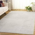 thumbnail image 1 of Safavieh Elmhurst Carbrey Geometric Area Rug, Ivory/Gray, 5'3" x 7'6", 1 of 10