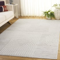Safavieh Elmhurst Carbrey Geometric Area Rug, Ivory/Gray, 5'3" x 7'6"