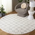 thumbnail image 1 of Safavieh Elmhurst Katherina Checkered Area Rug, Ivory/Gray, 6'7" x 6'7" Round, 1 of 10