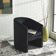 thumbnail image 1 of SAFAVIEH Elysian Modern Style Accent Chair, Black Velvet, 1 of 13