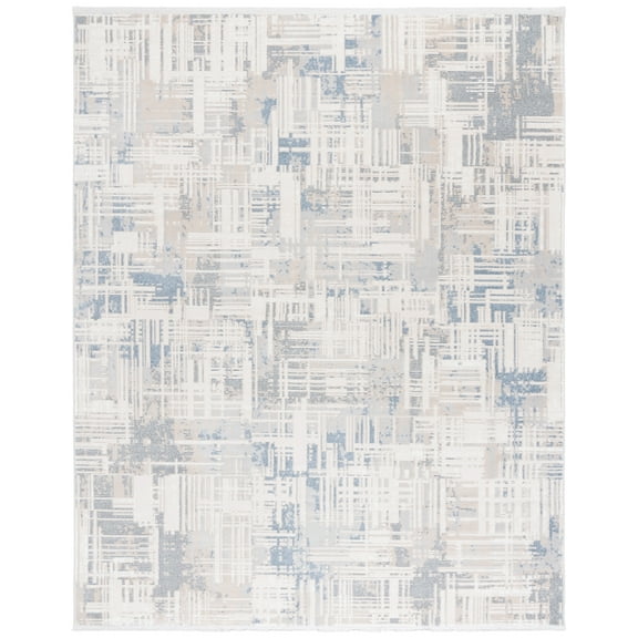 SAFAVIEH Emerald Katelynn Abstract Area Rug, Blue/Beige, 8' x 10'
