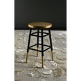thumbnail image 1 of SAFAVIEH Emery Mid-Century Dipped Gold Leaf Counter Stool w/ Footrest, Black, 1 of 6