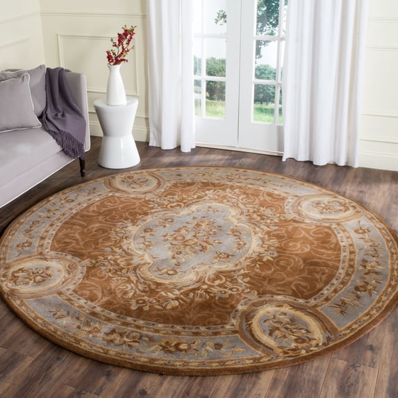 Safavieh Empire Dalia Oriental Wool Area Rug, Blue/Brown, 8' x 8' Round