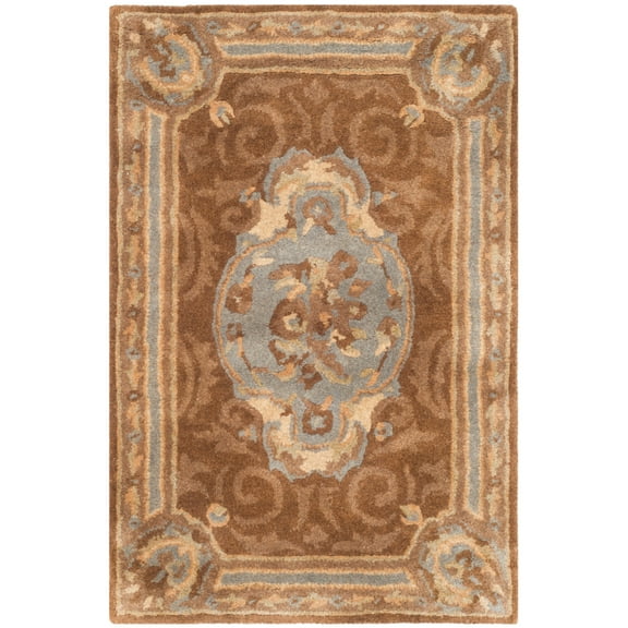 SAFAVIEH Empire EM409A Handmade Blue / Brown Rug