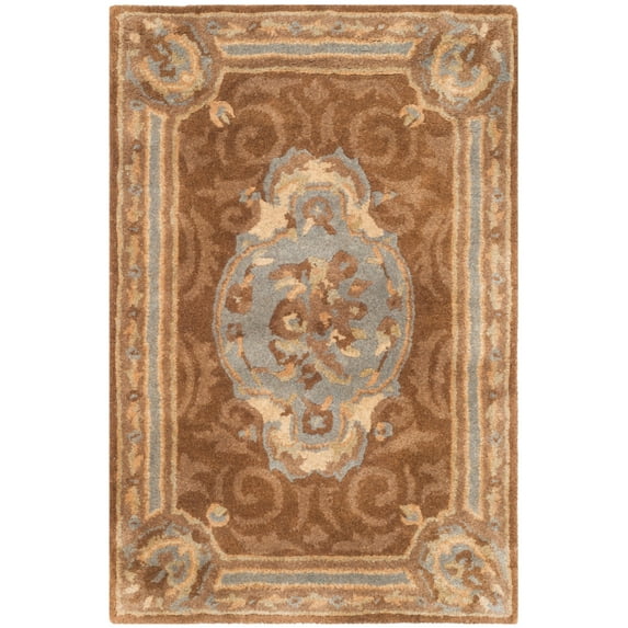 SAFAVIEH Empire EM409A Handmade Blue / Brown Rug